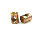 10pcs M5 Barrel Bolts Nut Cross Dowel Slotted Furniture Nut for Beds Chair FT