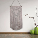 1X(Tassel Bohemian Macrame Woven Wall Hanging Tapestry Art Home Knitting De