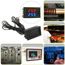 DC4-28V High-precision Dual-display Digital Car Thermometer NTC Metal Probe