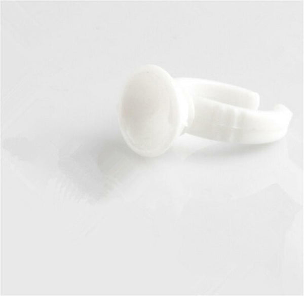 100pcs Glue Rings Disportable Pallet Holder Eyelash Extention Tatto Pigment TOCA