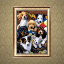 DIY 5D Diamond Embroidery Paint Colorful Dog Cross Stitch Craft Home Decor