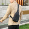 Casual Crossbody Chest Bags Oxford Men Shoulder Messenger Handbags (Black)