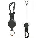 Retractable Elastic Wire Rope Outdoor Camping Burglar Anti-lost Keychain A
