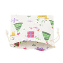 10pcs Linen Jute Drawstring Gift Bags Sacks Party Favors Xmas Pattern 14cmx M5Q8