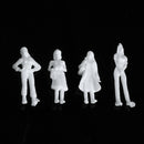 100PCS Figures 1:75 Scaled Models Train Building People for Layout