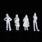 100PCS Figures 1:75 Scaled Models Train Building People for Layout
