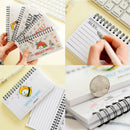 Cartoon Weekly Plan Schedule Spiral Coil Books Diary Notebook Transparen VXO