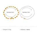 2Pcs/set Hand-knitted Beaded Shell Conch Bracelets Jewel Hot Fashion Ladies X1T9