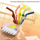 Creative cute straw Design Pen Cartoon black pencil Office 0.5 School needl K3Y4