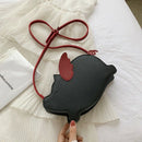 Fashion Cute Pig-Shaped Shoulder Bag Messenger Bag Mini Casual Messenger Ba L1W6