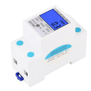 5-32A 230V 50Hz Digital Rail Single Phase Wattmeter Power Consumption Watt M A