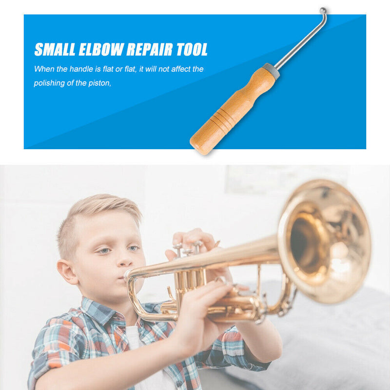 Professional Solid Wood Handle Repair Tool Trumpet Elbow Maintenance Care A