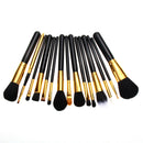 15pcs Makeup Brushes Set Powder Foundation Eye shadow Eyeliner Lip Brush A