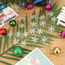 200pcs 3cm Christmas Tree White Plastic Snowflakes Party Home Desk Decor AU