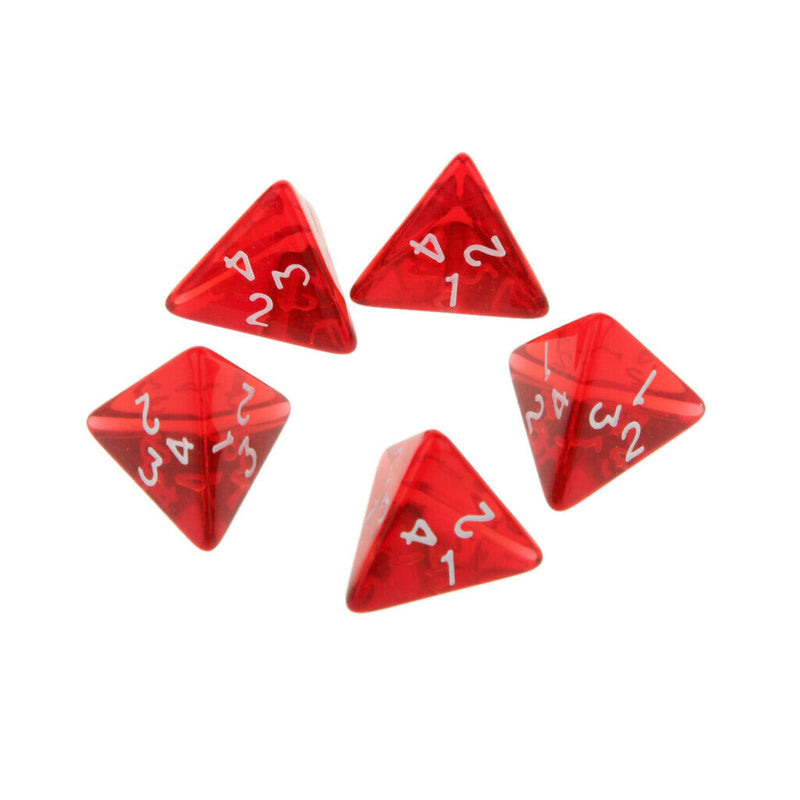 Pack Of 25 Four Sided Dice Polyhedral Dice Family