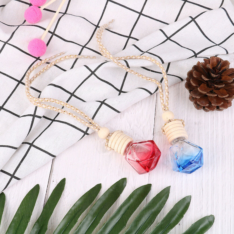 Car hanging empty glass bottles car perfume bottle pendant auto ornament  ZB Gw