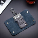 Bullcaptain Leather Men&Women Key Wallet Unisex Blocking Business Key Case