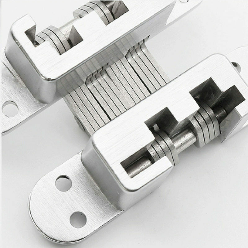 2 x Hidden Cross Hinge Invisible Concealed Hinges Folding Door Hinge D GRH
