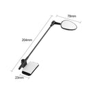 Bicycle Cycling Helmet Mounted Rear View Mirror 360Â° Rotatable Flat Mirror