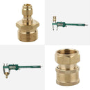 2 x Brass Garden Hose Connector M22 Male to M22 Female Pressure Washers Parts