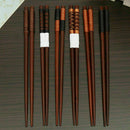 6 Pair handmade Japanese Natural chestnut wood Chopsticks New. Value Set G3N8