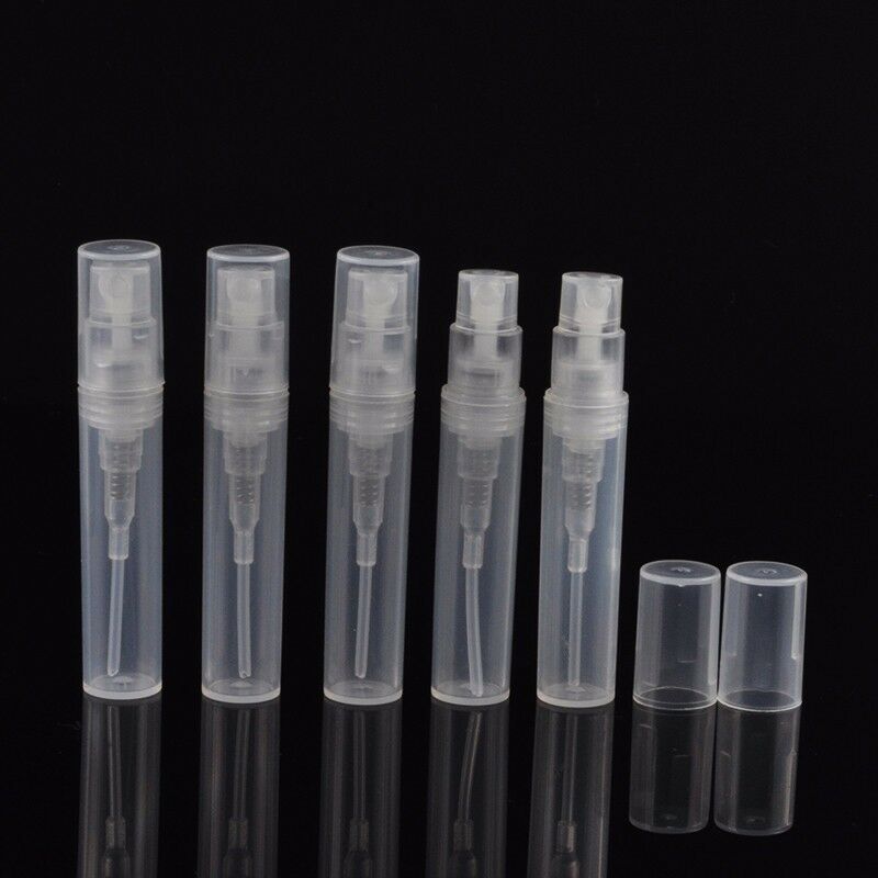 20PCS 3ml Travel Spray Bottle Transparent Plastic Perfume  Empty Clear