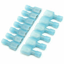 50pcs Female & Male Fully Insulated Wire Terminals Spade Connectors Blue