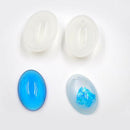 3 Pieces Silicone Oval Shape Dome Cabochon Molds Jewelry Making DIY Pendants