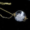 10x Clear Small Glass Ball Bottles Pendant DIY Charms Vials Wish Bottles NEW