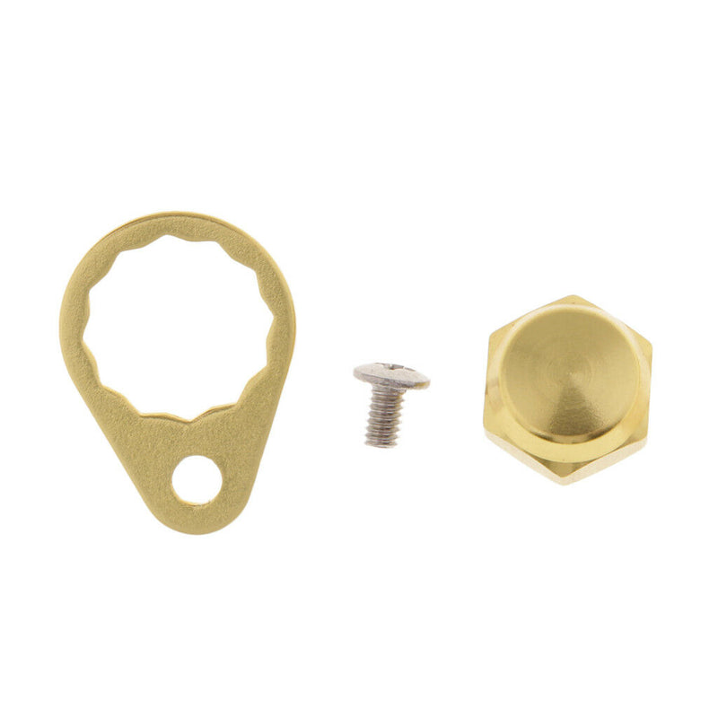 3pcs Baitcasting Fishing Reel Handle Crank Nuts Plate Screw Cap, Right Hand