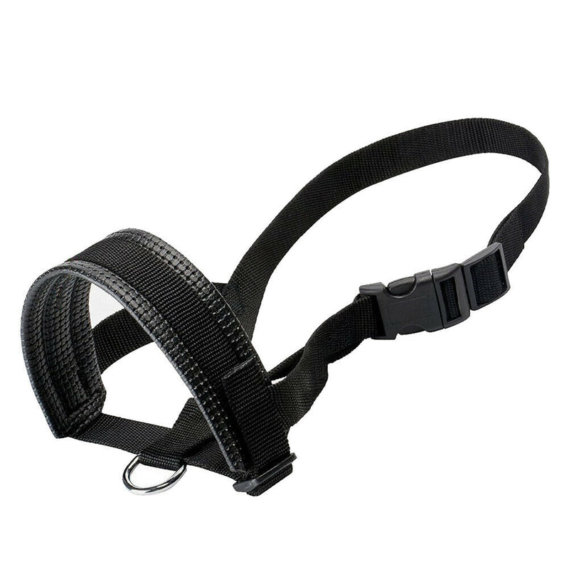 Hot Nylon Adjustable Breathable Loop Pet Dog Anti Biting Barking Mouth Muzzle