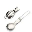 Portable Camping Hike Cook Picnic Foldable`Spork Stainless Steel Fork Spoon  JR