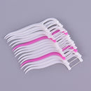 100 Pcs Disposable Dental Flosser Interdental Brush Teeth Stick Floss Oral C Nw