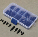180Pcs M3 Nylon Male-Female Hex Spacers Screws Nuts Assorted Kit With Case Box