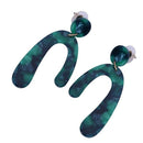 New Fashion Acrylic Hook Shaped Drop Earrings Women Geometric Statement Dan