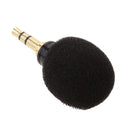 Mini Plug in Vocal Instrument Condenser Microphone 3.5mm Mono TS Plug Black