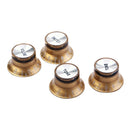 4 Pcs Electric Guitar Control Knob Button Top Hat