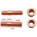 42mm Exhaust Studs & Serrated Nuts M10x1.25 Manifold Flange 2 studs & 2 nuts