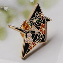 Cartoon Multi Crane Girl Enamel Collar Pins Badge Corsage Brooch Pin Jewelry&f