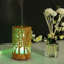 100ml Wood Grain Aroma Essential Oil Diffuser Ultrasonic Air Humidifier (US