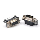 1Pair RS232 DB9 DR9 Male 9-pin Serial Port 9-pin Female-Connector Curved Legsgit