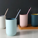 Fashion Simple Pp Plain Plastic Couple Mouthwash Cup For Rinsing Mug Water  R9H1