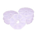 20 Sets 8 Compartments Round Storage Box Bead Organizer Display Containers, N7G9
