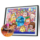 Full Round Drill Diamond Painting DIY Cartoon Birthday Rhinestone Picture