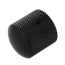 3PCS Metal Dome Knobs Knurled Barrel for Electric Guitar Parts Black