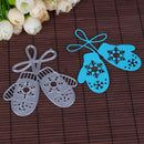 Snowflake Gloves Cutting Dies Stencils Scrapbook Embossing DIY Craft Card