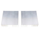 2 Pack Aluminum Radiator Heat Sink Cooling Fin for PC CPU & LED Chip & Power