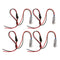 4Pcs Led Light Source Illuminator Car Ceiling Fiber Optic Light Red & White