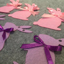 Party Garland Cute Rabbit Pink Purple Bunny Flags Bunting Wall Decor Decora H8B2
