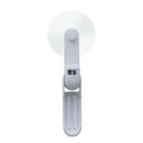 USB Rechargeable Mini Fan Portable Foldable Fan Mobile Phone Stand (White) A